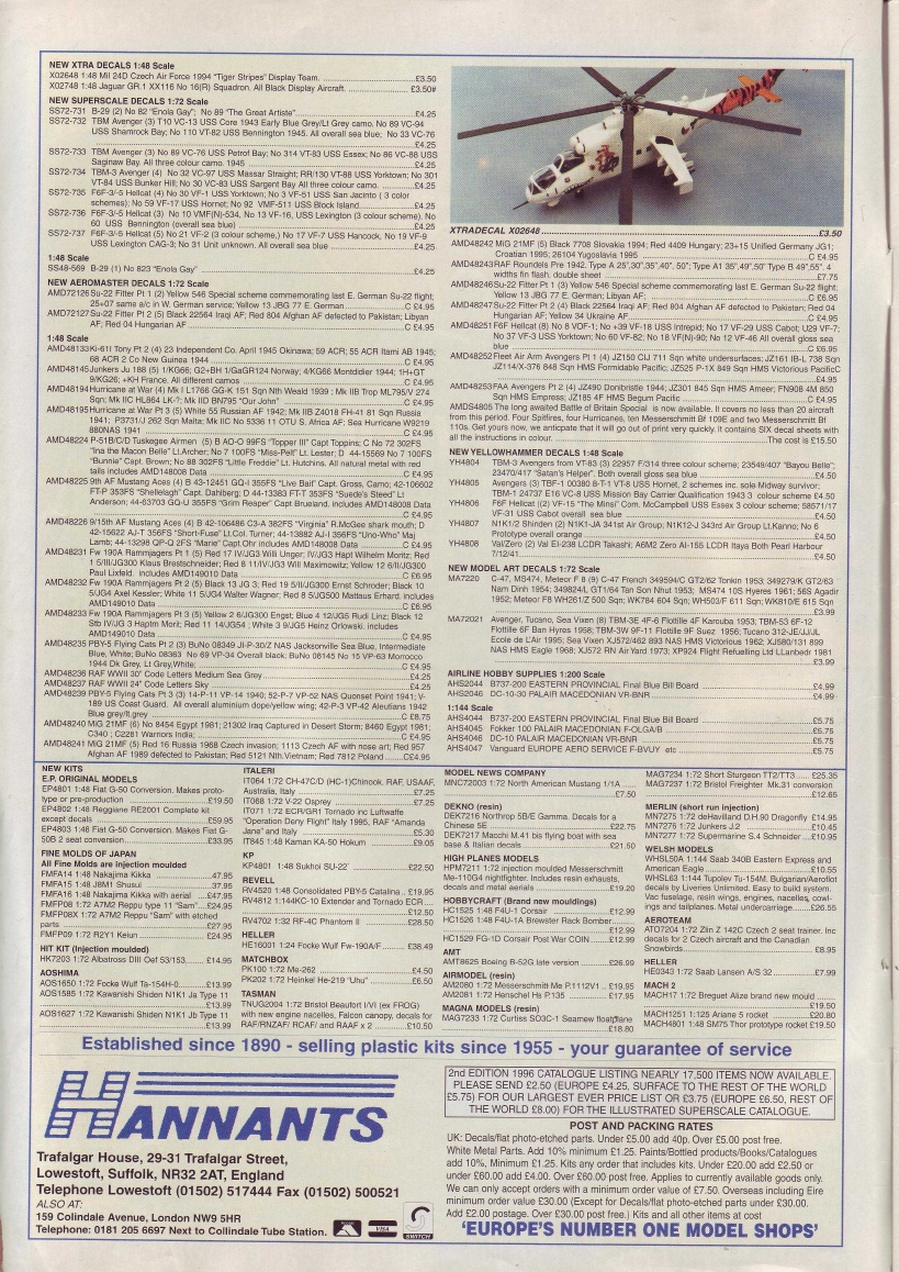 Scale Aviation Modeller International 1996-07